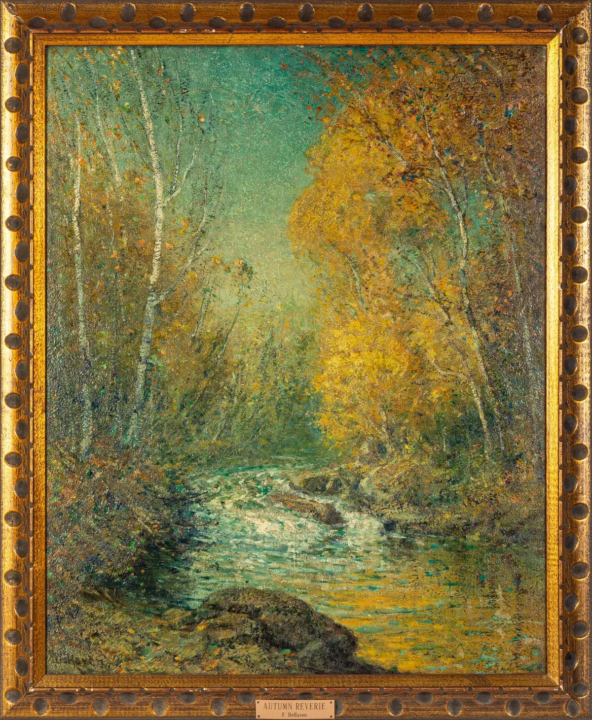 Franklin B. DeHaven, Autumn Reverie, Oil on canvas