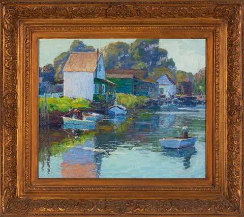 Shoreline by George A. Renouard, Oil on canvas, sold May 2026