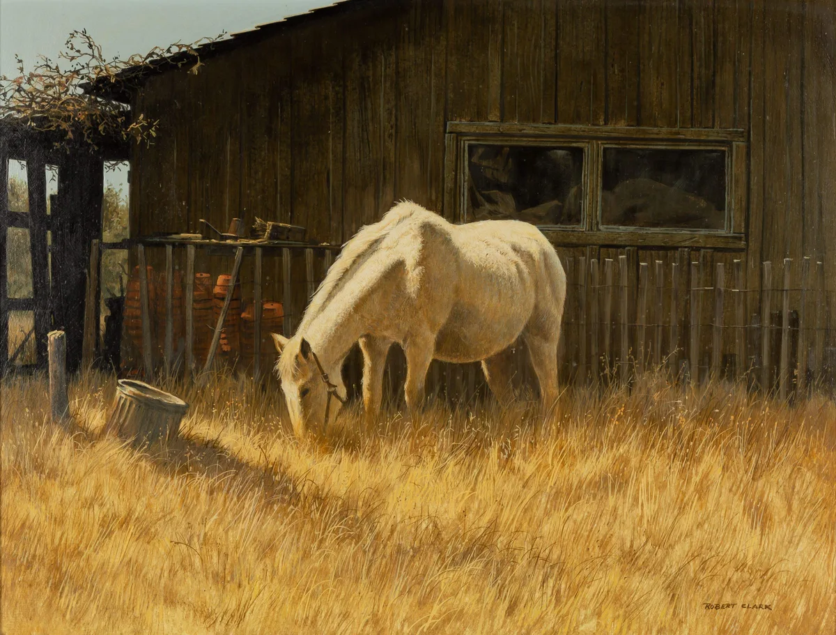 Robert Clark, Edge of Town, Egg tempera