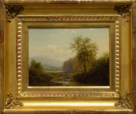 Joseph Antonio Hekking, Hudson River School Landscape, Oil on canvas