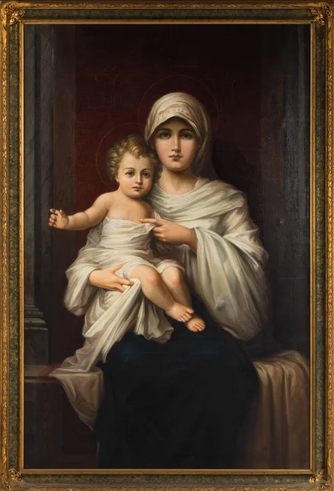 Nathaniel Sichel, Madonna & Child, Oil on canvas