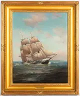 Warren Sheppard, Clipper Ship at Sea