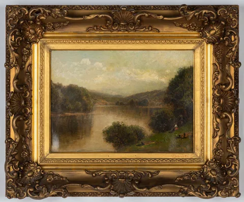 John Bunyan Bristol, Hudson River School Landscape, Oil on canvas