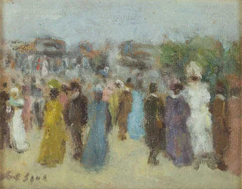 Gabriel Spat, Dimanche, oil on canvas