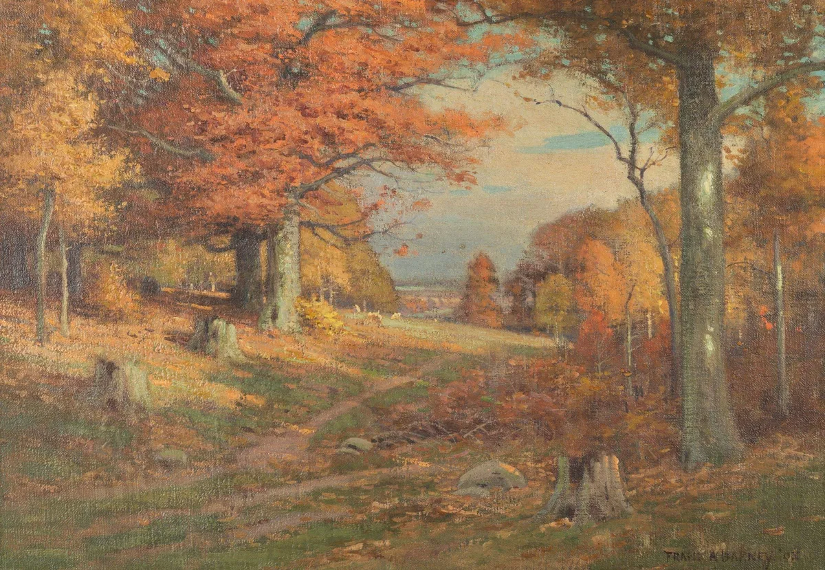 Frank Barney, Landscape, oil on canvas