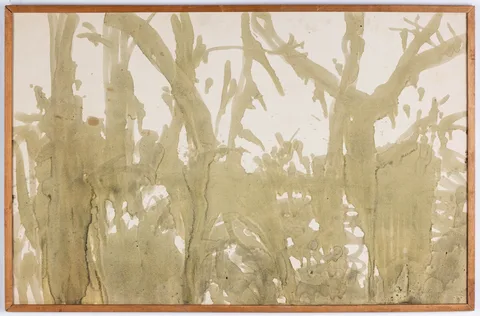 Lester Johnson, Watercolor, Pencil signed 'Lester Johnson' and dated '1958' (lower right)