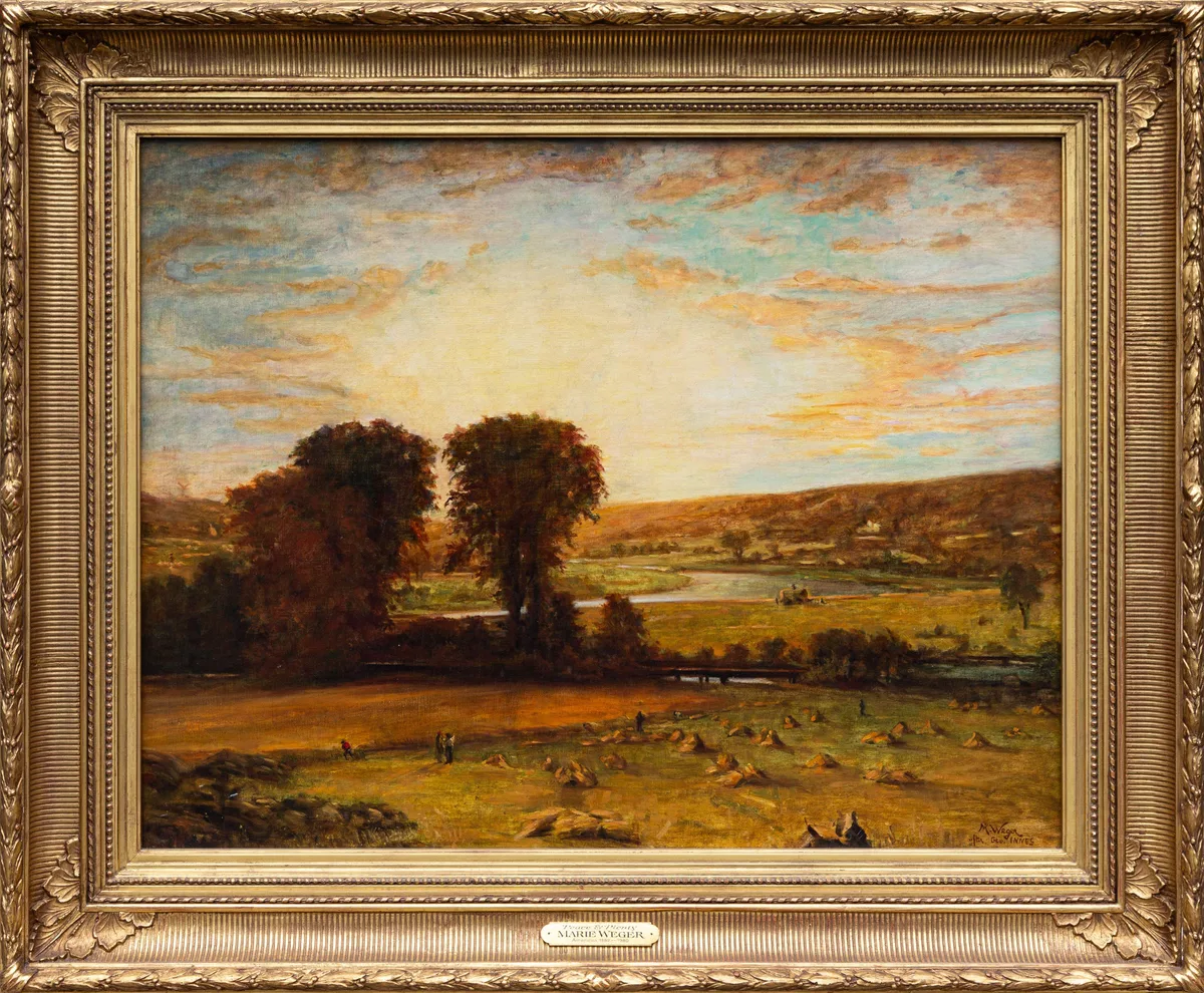 Marie Weger, Peace & Plenty" (After George Inness), Oil on canvas
