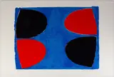 Terry Frost, Red & Black on Blue, 1968