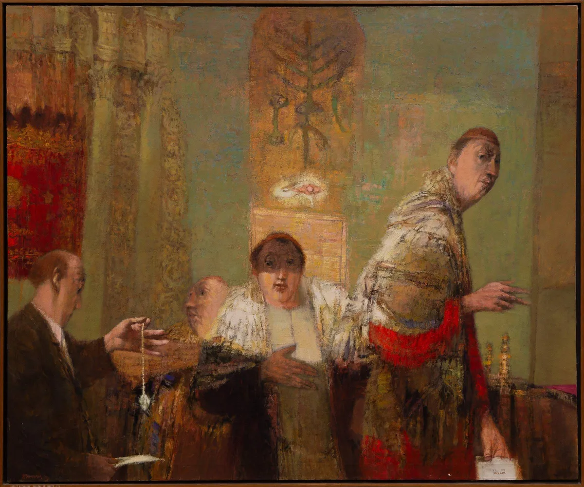Harvey Breverman, College of Judges, 1967, Oil on canvas