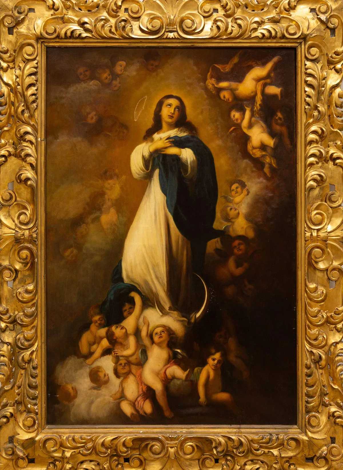 Immaculate Conception by Bartolomé Esteban Murillo, Oil on canvas, sold May 2025