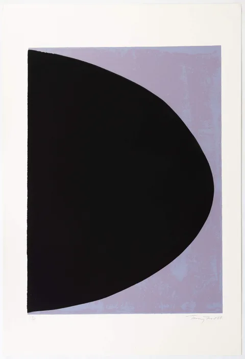 Black on Mauve-Grey, 1968 by Terry Frost, 1968, Lithograph in colors, sold Jan 2023