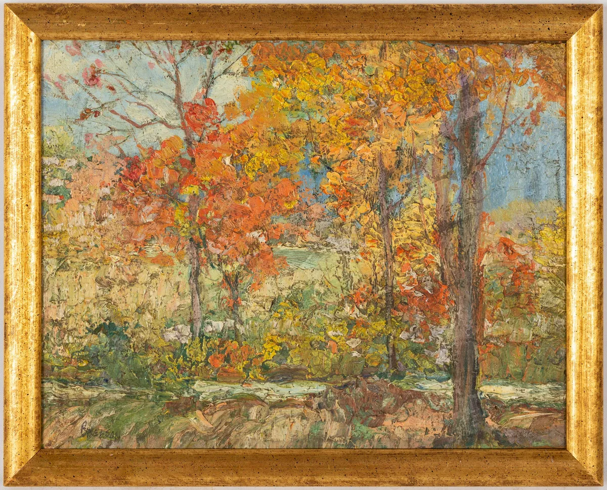 Untitled by Bruce Nelson, Oil on panel, sold Jan 2023