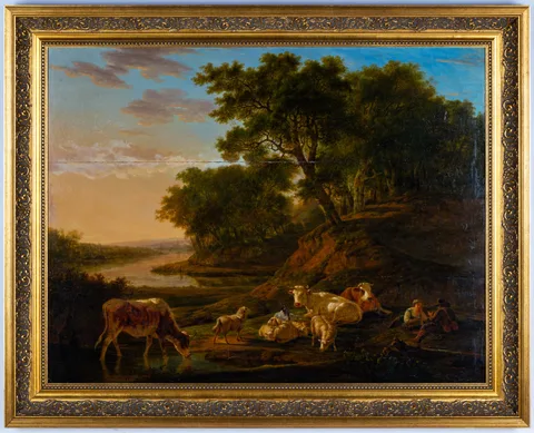 Jacob van Strij, Pastural Landscape, Oil on panel