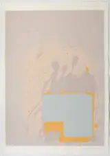 John Hoyland, The New York Suite: Grey, Blue, 1971