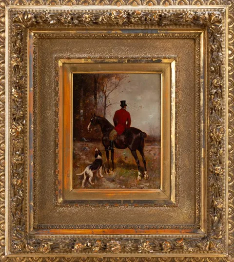 Nicholas Winfield Scott Leighton, Fox Hunter, 1898, Oil on panel