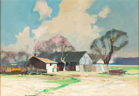 In the Deep South by Roy Martell Mason, watercolor on paper, sold Nov 2021