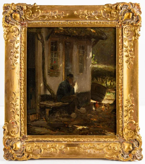 Charles Gruppe, Meditation at Twilight, Oil on canvas