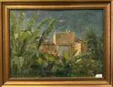 Abbott Fuller Graves, Doorway with Banana Plants