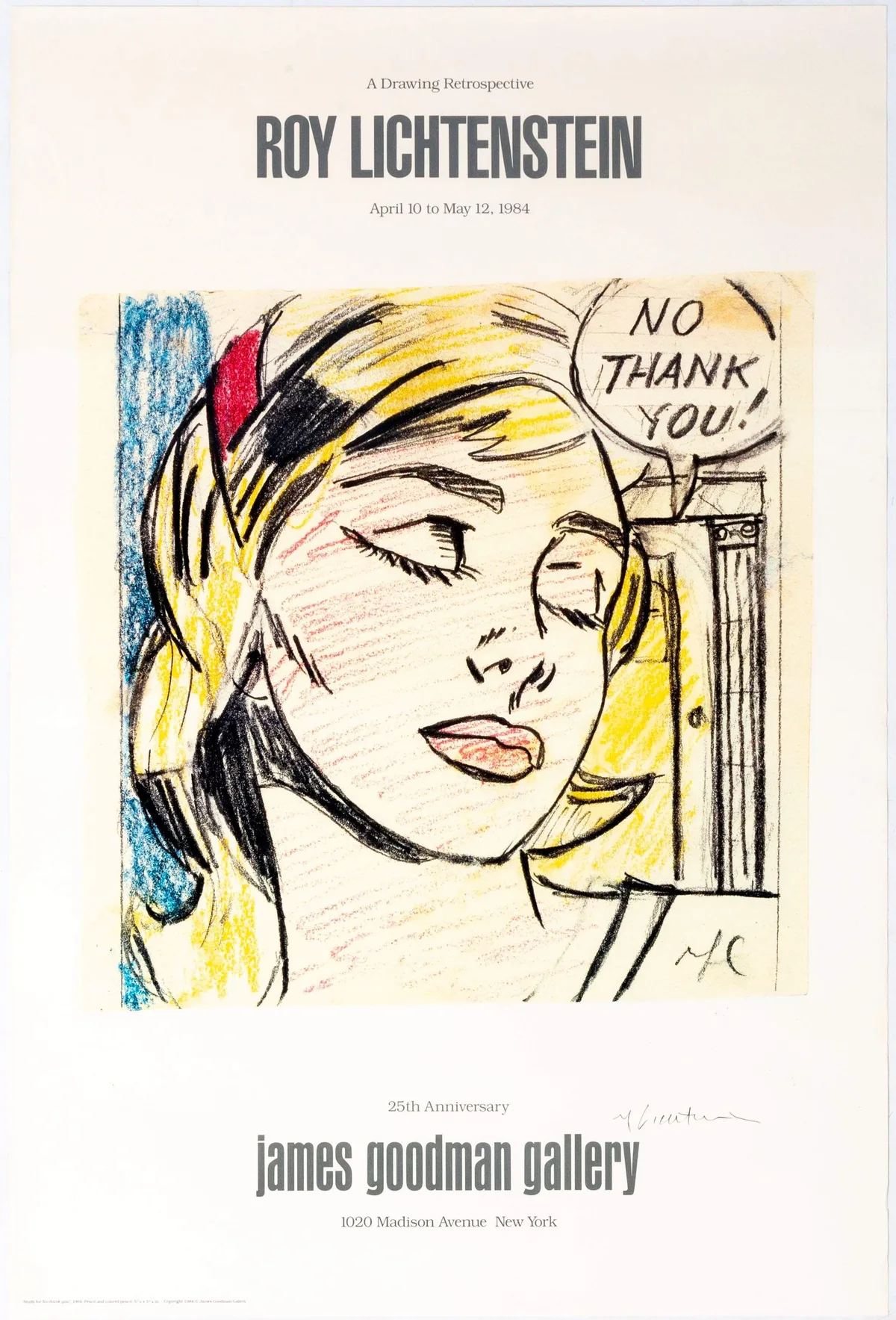 Roy Lichtenstein Poster, Untitled, Lithograph