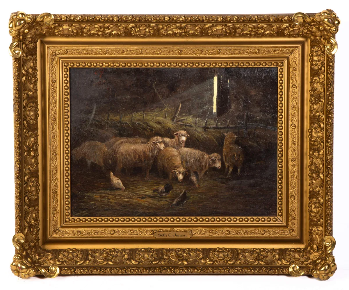 Seth C. Jones, Sheep, 1872, Oil on canvas