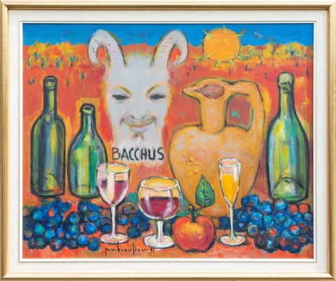 Paul-Vanier Beaulieu, Bacchus, 1991, oil on canvas