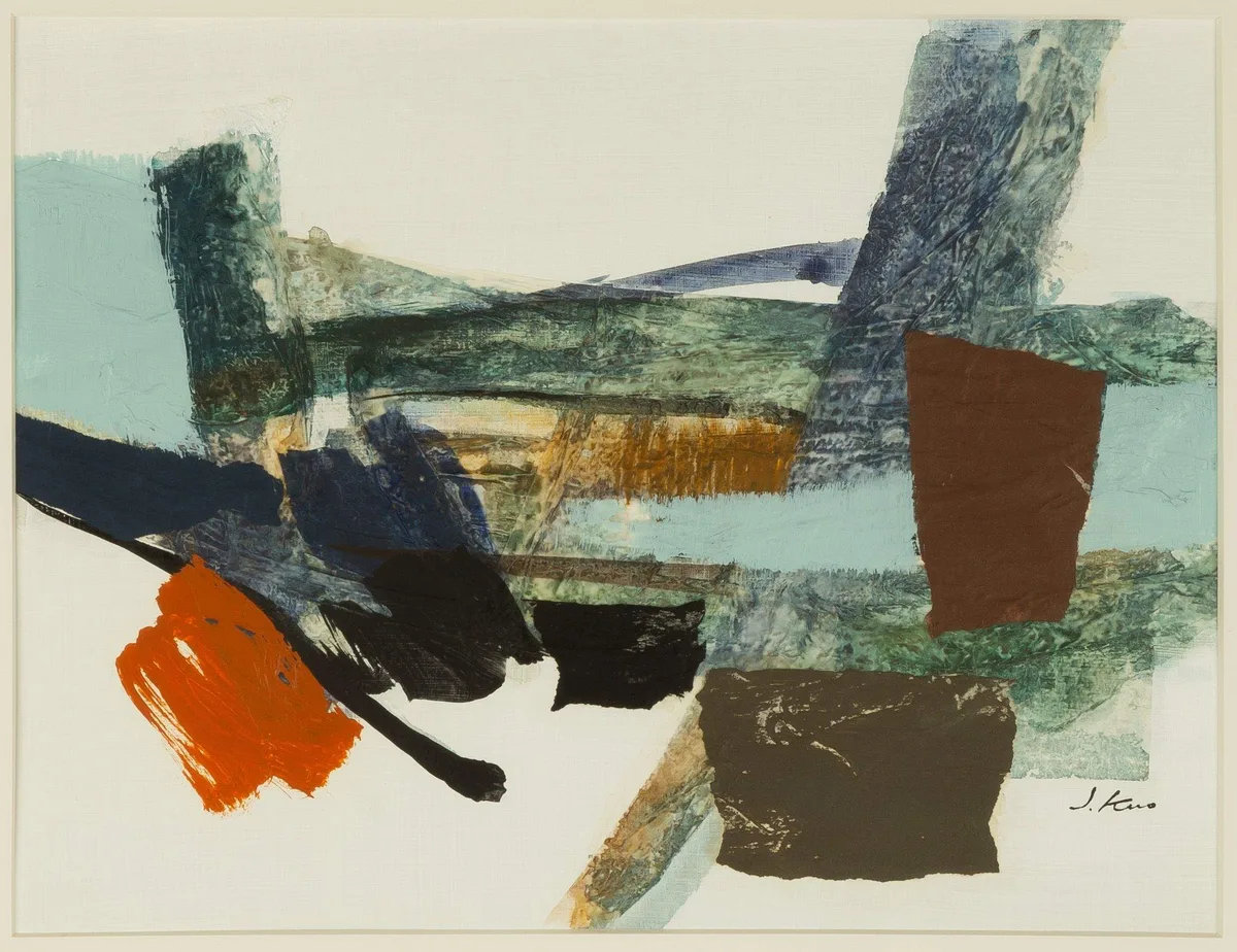 James K.Y. Kuo, Vista A-1, 1977, mixed media on paper