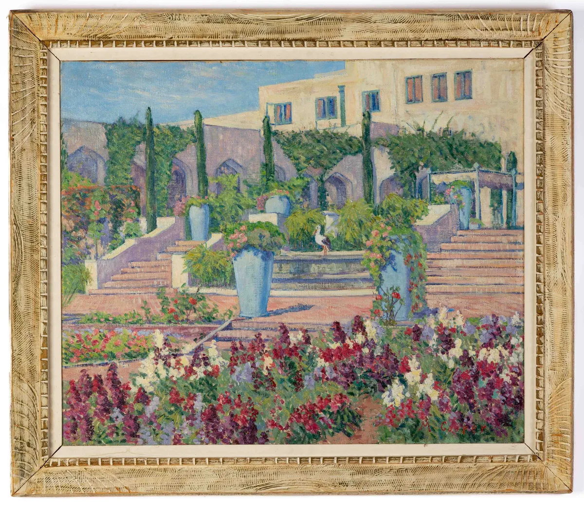 Margaret Cooper, Samarkand Garden, Santa Barbara, CA, Oil on canvas