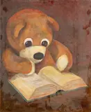 Ritva Larsson, A teddy bear, oil