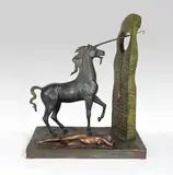 Salvador Dalí, L'Unicorne, 1977, Bronze