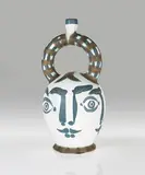 Pablo Picasso, Vase aztèque aux quatre visages, 1957, Ceramics. Weißer Scherben mit Engobendekor,; ceramic, Madoura edition