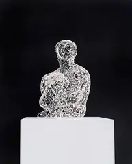 Jaume Plensa, L’Anima della Musica, 2011, Iron and zinc, lacquered in white
