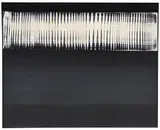 Heinz Mack, Dynamische Struktur Weiß auf Schwarz, 1960/61, Synthetic resin on canvas