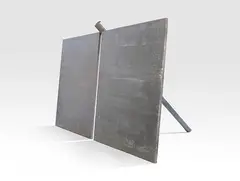 Richard Serra, No. 1, 1969, Lead antimony, 3 parts