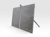 Richard Serra, No. 1, 1969, Lead antimony, 3 parts