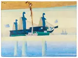 Lyonel Feininger, Hulks, 1923, Oil on canvas