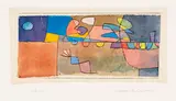 Paul Klee, Buntbewegtes an der Lage gemessen, 1928, Quill pen and watercolor on paper, cut up and r...