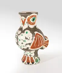 Pablo Picasso, Wood-owl, 1968, Ceramics; ceramic, Madoura edition