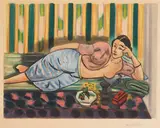 Henri Matisse, Odalisque au coffret rouge, 1926, Etching and aquatint in colors