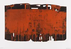 Pierre Soulages, Eau-forte XXV, 1974, Etching