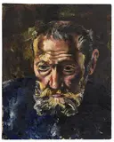 Jean Fautrier, Tête d’homme barbu, 1925, Oil on canvas