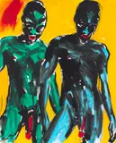 Luciano Castelli, Die Sonne macht geil, 1983, Oil on canvas