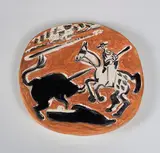 Picador and bull by Pablo Picasso, 1959, Ceramics; ceramic, Madoura edition, sold Apr 2026