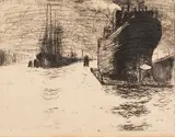Emil Nolde, Hamburg, Reiherstiegdock