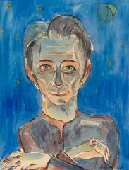 Walter Gramatté, Selbstportrait, 1921, Watercolor