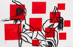 Stefan Szczesny, Ohne Titel, 2018, Acrylic on canvas
