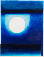 Rupprecht Geiger, Ohne Titel, 1960, Oil crayon