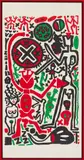 A. R. Penck, Hamburg, 1989, Silkscreen in colors
