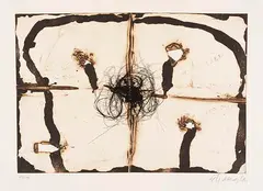 Ohne Titel by Emil Schumacher, 1968, Etching and aquatint, sold Apr 2026