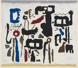 Willi Baumeister, Amenophis, 1950, Silkscreen in colors