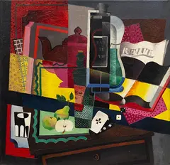 Rudolf Ausleger, Stillleben (Eau de Vie), 1924, Oil on canvas